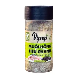 Muối Hồng Tiêu Chanh, Lemon Pepper Pink Salt (70g) - VIPEP