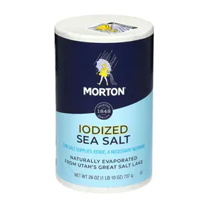 Muối Biển Iot, Iodized Sea Salt, 26 oz (737g) - MORTON