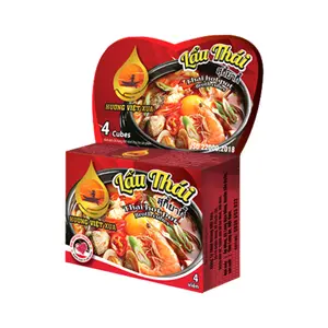 Viên Gia Vị Lẩu Thái, Thai Hotpot Broth Cubes, 4 Viên (75g) - HUONG VIET XUA