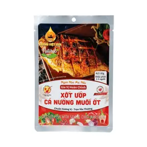 Sốt Ướp Cá Nướng Muối Ớt, Grilled Fish with Salt & Chili Marinade (82g) - HUONG VIET XUA