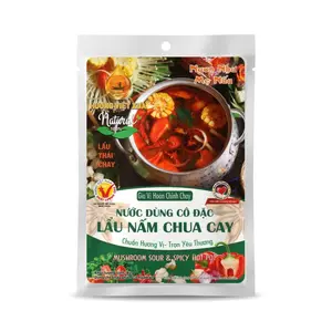 Nước Dùng Cô Đặc Lẩu Nấm Chua Cay, Mushroom Sour & Spicy Hot Pot (82g) - HUONG VIET XUA