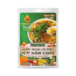 Nước Dùng Cô Đặc Súp Nấm Chay, Mushroom Soup Concentrate (82g) - HUONG VIET XUA