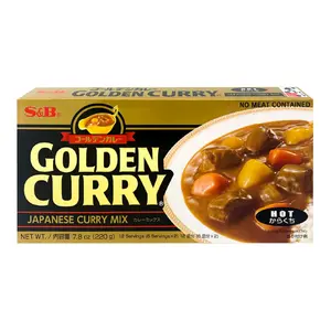Viên Nấu Sốt Cà Ri Cay, Golden Curry, Japanese Curry Mix, Hot, 7.8 oz (220g) - S&B