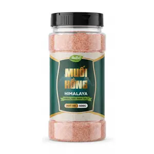Muối Hồng Himalaya Muối Mịn, Himalayan Pink Salt, Fine (500g) - ANBIO