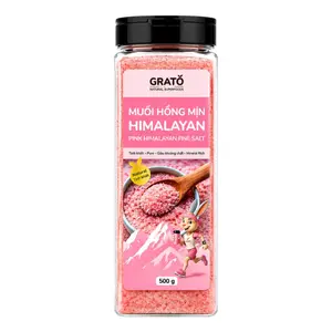 Muối Hồng Mịn Himalayan, Pink Himalayan Fine Salt (500g) - GRATO