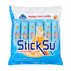 Đường Que Tinh Luyện, StickSu, Extra Refined Sugar, 50 Que (300g) - BIEN HOA