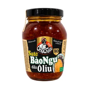 Sa Tế Bào Ngư Dầu Oliu, Premium Abalone XO Satay in Olive Oil (230g) - ONG CHA VA