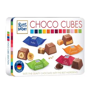 Socola Viên Tổng Hợp Hộp Thiếc, Choco Cubes (192g) - RITTER SPORT
