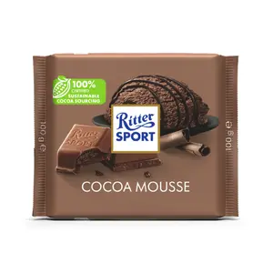 Socola Sữa Nhân Mousse Socola, Cocoa Mousse, with Fine Whipped Cocoa Creme, 3.5 oz (100g) - RITTER SPORT
