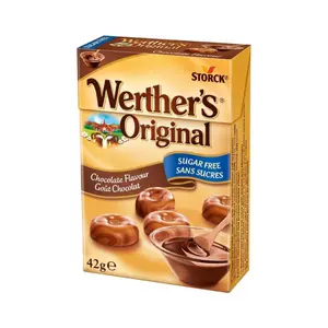 Kẹo Caramen Socola Không Đường, Werther`s Original, Chocolate Flavour, Sugar Free (42g) - STORCK