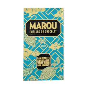 Socola Đen Nguyên Chất, Lam Dong 74% Single Origin Dark Chocolate (80g) - MAROU