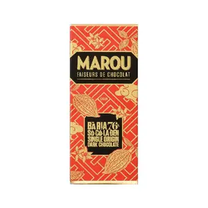 Socola Đen Nguyên Chất, Ba Ria 76% Single Origin Dark Chocolate (24g) - MAROU