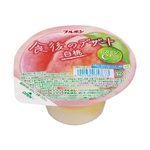 Thạch Rau Câu Vị Đào Trắng, After-Meal Dessert Jelly Cup, White Peach (140g) - BOURBON