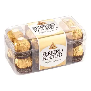 Socola Sữa Nhân Hạt Dẻ, Ferrero Rocher, Hazelnut Milk Chocolate, 16 Viên (200g) - FERRERO