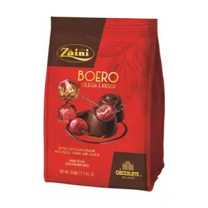 Socola Đắng Nhân Anh Đào, Boero Ciliegia e Kirsch, Bitter Chocolate Praline with Whole Cherry & Liquor, 7.41 oz (210g) - ZAINI