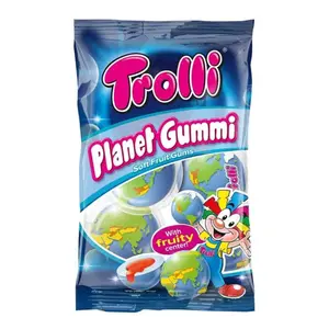 Kẹo Dẻo Hình Quả Địa Cầu, Planet Gummi, Soft Fruit Gums, 4 Viên (75g) - TROLLI