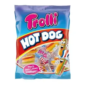 Kẹo Dẻo Trái Cây Hình Hot Dog, Hot Dog Gummy, 10 Gói (150g) - TROLLI