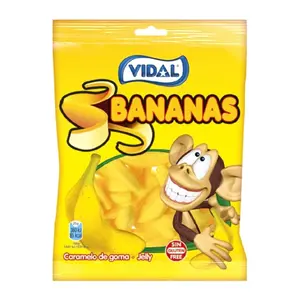 Kẹo Dẻo Hình Trái Chuối, Bananas, Banana Flavoured Gummies (100g) - VIDAL