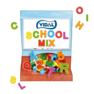 Kẹo Dẻo Hình Chữ & Số, School Mix, Fruit Flavoured Gummies (100g) - VIDAL