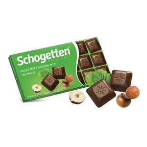 Socola Sữa Hạt Phỉ, Alpine Milk Chocolate with Hazelnuts (100g) - SCHOGETTEN