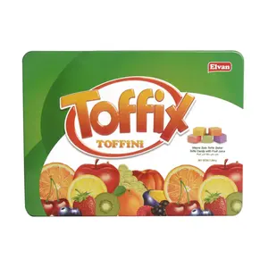 Kẹo Trái Cây, Hộp Thiếc, Toffix Fruit Candy (300g) - ELVAN