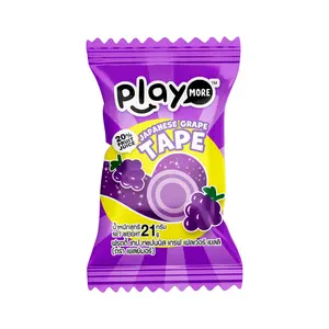 Kẹo Dẻo Cuộn Vị Nho, Japanese Grape Chewy Tape, 20% Fruit Juice (21g) - PLAYMORE