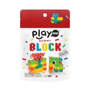 Kẹo Dẻo Xếp Hình, 4D Block Gummy (64g) - PLAYMORE