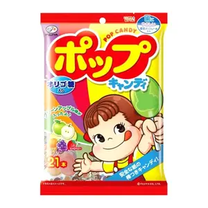 Kẹo Mút Trái Cây An Toàn Cho Răng, Fruit Lollipop, 21 Cây (158g) - FUJIYA