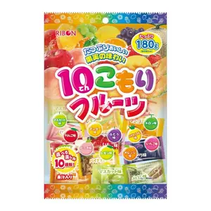Kẹo Trái Cây 10 Vị, Mixed Fruit Hard Candy, 10 Flavours (180g) - RIBON