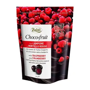 Socola Đắng Nhân Mâm Xôi Đỏ & Nam Việt Quất, Choco & Fruit, Raspberry & Cranberry Covered with Extra Dark Chocolate (125g) - ZAINI