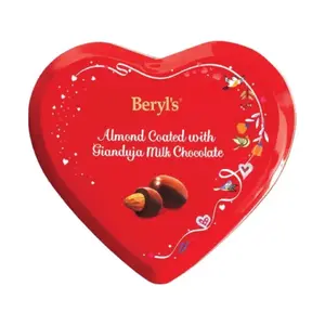 Socola Sữa Hạt Phỉ Nghiền Bọc Hạnh Nhân, Almond Coated with Gianduja Milk Chocolate (80g) - BERYL'S