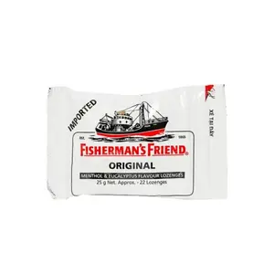 Kẹo Cay Con Tàu Vị Khuynh Diệp, Menthol & Eucalyptus Flavour Lozenges, Original, 22 Viên (25g) - FISHERMAN'S FRIEND