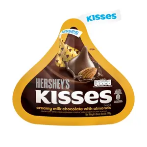 Socola Kem Sữa Hạnh Nhân, Kisses, Creamy Milk Chocolate with Almonds (146g) - HERSHEY'S