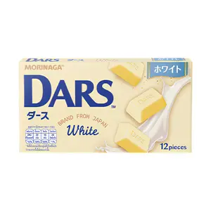 Socola Trắng, Dars, White Chocolate, 12 Viên (42g) - MORINAGA