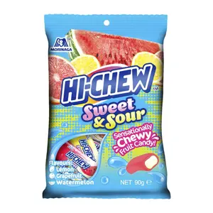 Kẹo Mềm Trái Cây Chua Ngọt, Hi-Chew, Sweet & Sour Chewy Fruit Candy (90g) - MORINAGA
