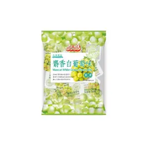 Rau Câu Nho Trắng, Muscat White Grape Jelly, 10 Cái, 14.10 oz (400g) - JIN JIN