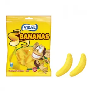 Kẹo Dẻo Hình Quả Chuối, Bananas Gummy, Gluten Free (80g) - VIDAL