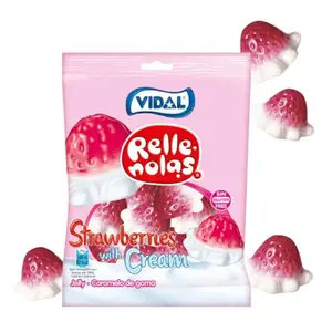 Kẹo Dẻo Hương Dâu & Kem Nhân Thạch, Relle Nolas, Strawberry with Cream Gummy (100g) - VIDAL