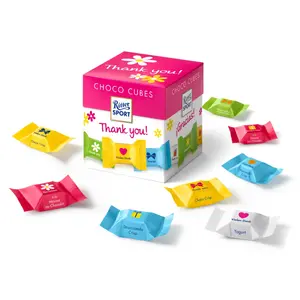 Socola Viên Tổng Hợp, Choco Cubes, Thank You, 22 Viên (176g) - RITTER SPORT