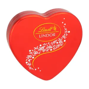 Socola Sữa Hộp Trái Tim, Lindor, Milk Chocolate, Crystal Heart Tin (96g) - LINDT