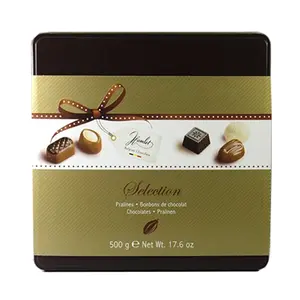 Socola Bỉ Tổng Hợp Hộp Thiếc, Selection, Pralines Chocolates, 17.6 oz (500g) - HAMLET