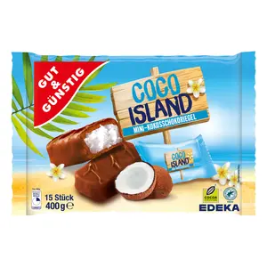 Socola Nhân Dừa, Coco Island, Mini-Kokosschokoriegel (400g) - GUT & GUNSTIG