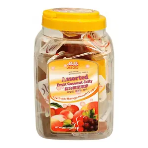 Thạch Trái Cây Tổng Hợp, Assorted Flavors Coconut Jelly, Lychee, Mango, Peach & Grape (1500g) - JIN JIN