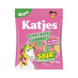 Kẹo Dẻo Chua Thuần Chay, Plant-Based Gummies, Sour (75g) - KATJES