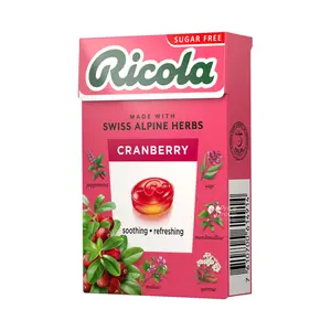 Kẹo Thảo Mộc Nam Việt Quất Không Đường, Cranberry, Sugar Free (40g) - RICOLA