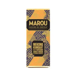 Socola Vị Quất, Tien Giang 68% Single Origin Vietnamese Chocolate, Mekong Kumquat (24g) - MAROU