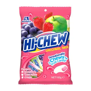 Kẹo Mềm Trái Cây Hương Dâu, Táo, Nho, Hi-Chew, Original Mix Chewy Fruit Candy (90g) - MORINAGA