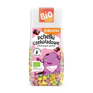 Kẹo Viên Socola Hữu Cơ, Organic Chocolate Lentils (100g) - BIOMINKI