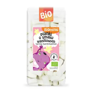 Kẹo Dẻo Xốp Vị Vani Hữu Cơ, Organic Vanilla Marshmallows (100g) - BIOMINKI