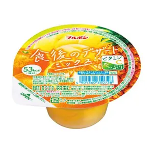 Thạch Rau Câu Vị Cam, Đào, Dứa, After-Meal Dessert Jelly Cup, Mixed Citrus Fruits (140g) - BOURBON